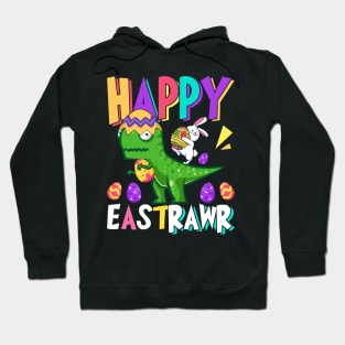 Happy Eastrawr Funny Easter T-Rex T Shirt Design Hoodie